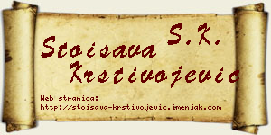Stoisava Krstivojević vizit kartica